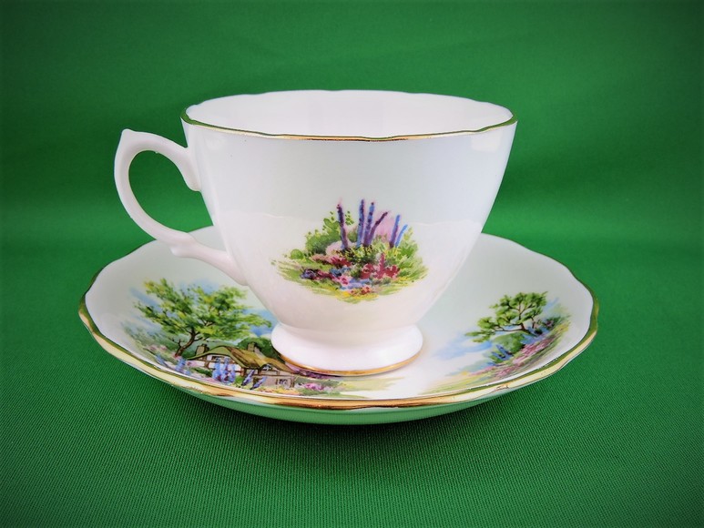 Image for TEA TIME DELICATE CHINA CUPS AND SAUCERS BRITISH JAPAN CHINA EUROPE