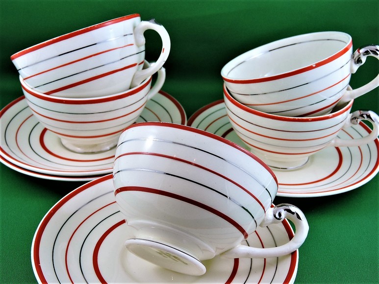 Image for TEA TIME DELICATE CHINA CUPS AND SAUCERS BRITISH JAPAN CHINA EUROPE