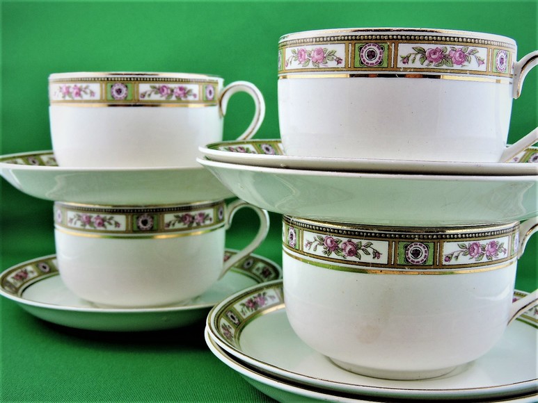 Image for TEA TIME DELICATE CHINA CUPS AND SAUCERS BRITISH JAPAN CHINA EUROPE