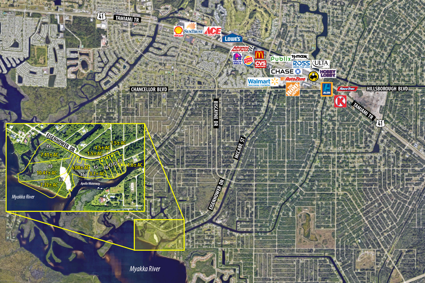 Port Charlotte, Florida Accelerated Sale Nine (9) Waterfront Lots