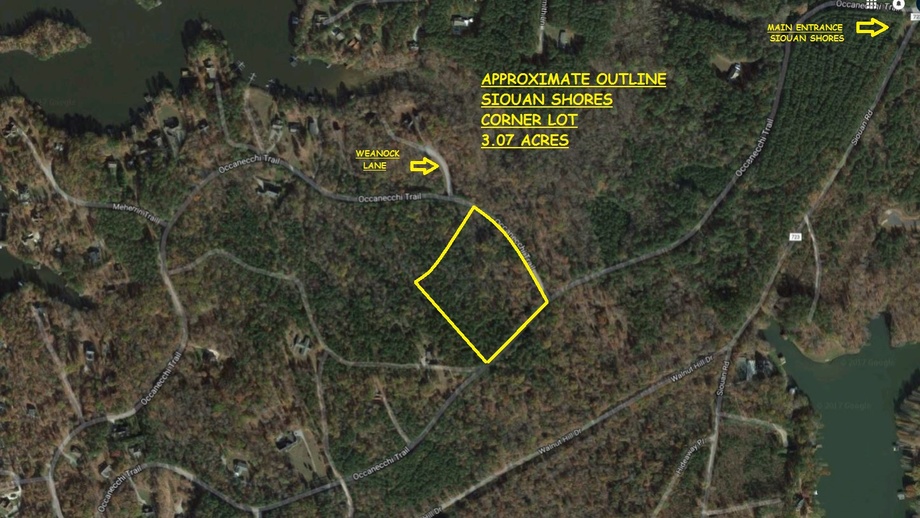 3+ Acre Wooded Corner Lake Gaston Building Lot w/Deeded Boat Slip