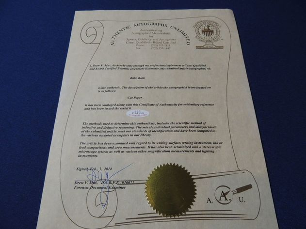 Image for Quality Autographs & Jewelry Auction- Online Only!