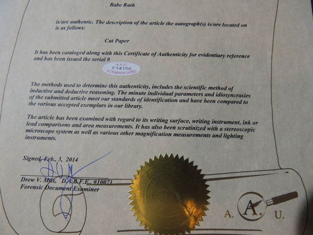 Image for Quality Autographs & Jewelry Auction- Online Only!