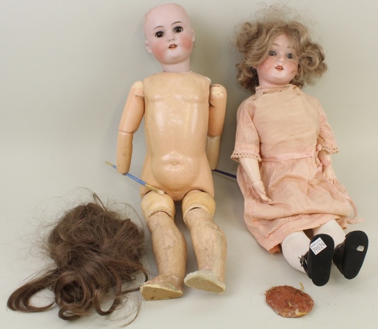 Image for Online Only - Antique German Bisque Dolls & Body Parts: 1-16-18