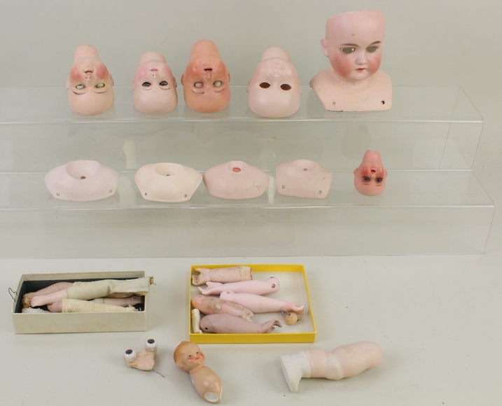 Image for Online Only - Antique German Bisque Dolls & Body Parts: 1-16-18