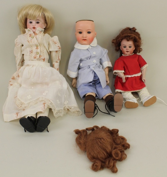 Image for Online Only - Antique German Bisque Dolls & Body Parts: 1-16-18