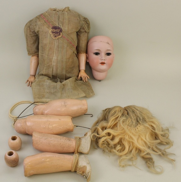 Image for Online Only - Antique German Bisque Dolls & Body Parts: 1-16-18
