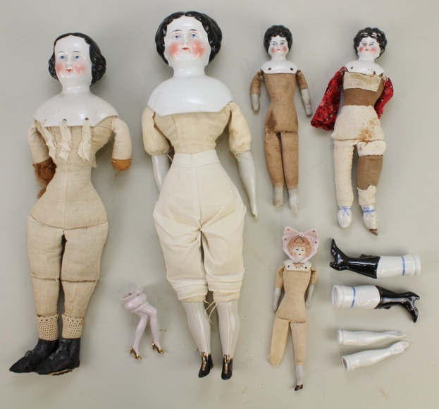 Image for Online Only - Antique German Bisque Dolls & Body Parts: 1-16-18