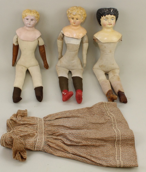 Image for Online Only - Antique German Bisque Dolls & Body Parts: 1-16-18