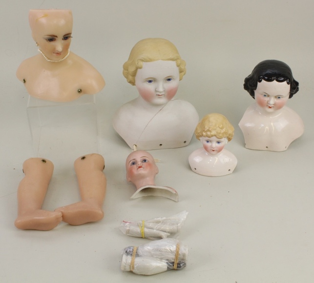Image for Online Only - Antique German Bisque Dolls & Body Parts: 1-16-18