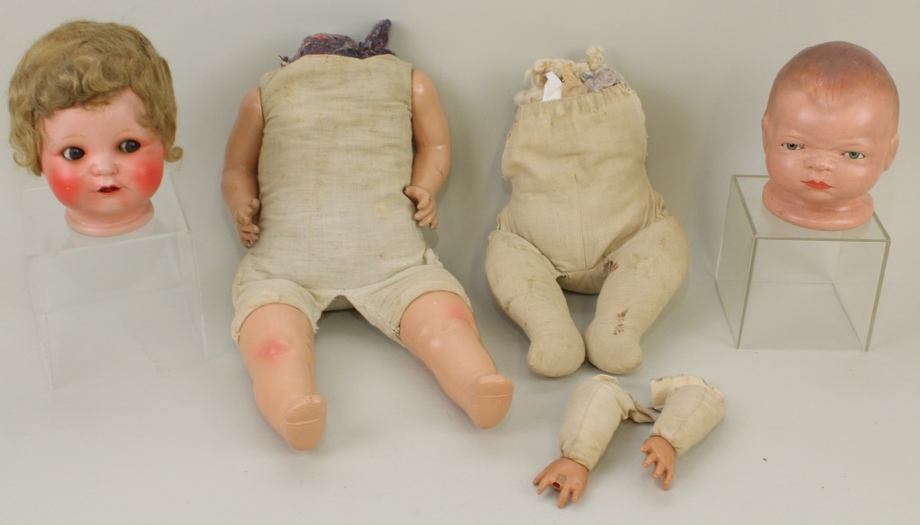 Image for Online Only - Antique German Bisque Dolls & Body Parts: 1-16-18