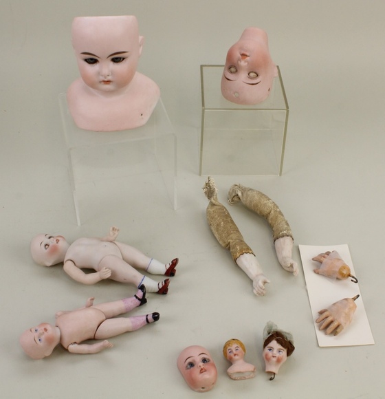 Image for Online Only - Antique German Bisque Dolls & Body Parts: 1-16-18