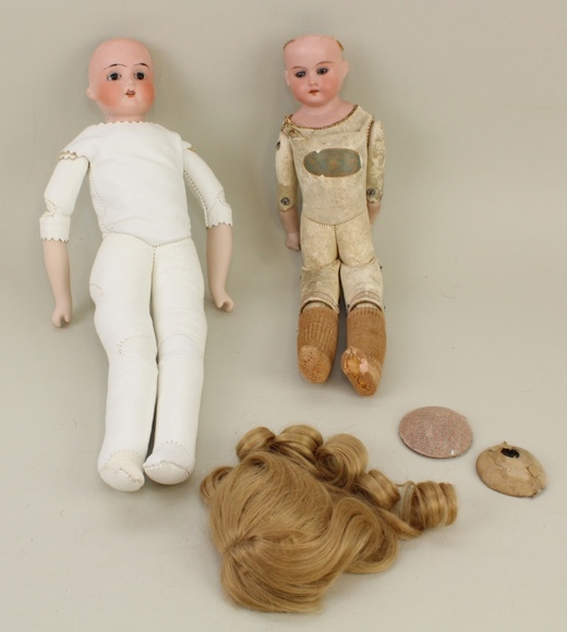 Image for Online Only - Antique German Bisque Dolls & Body Parts: 1-16-18