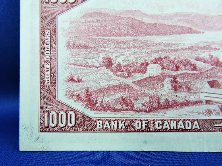 Image for 1954 $1000 CANADIAN BANKNOTE INVESTMENT QUALITY COLLECTIBLE