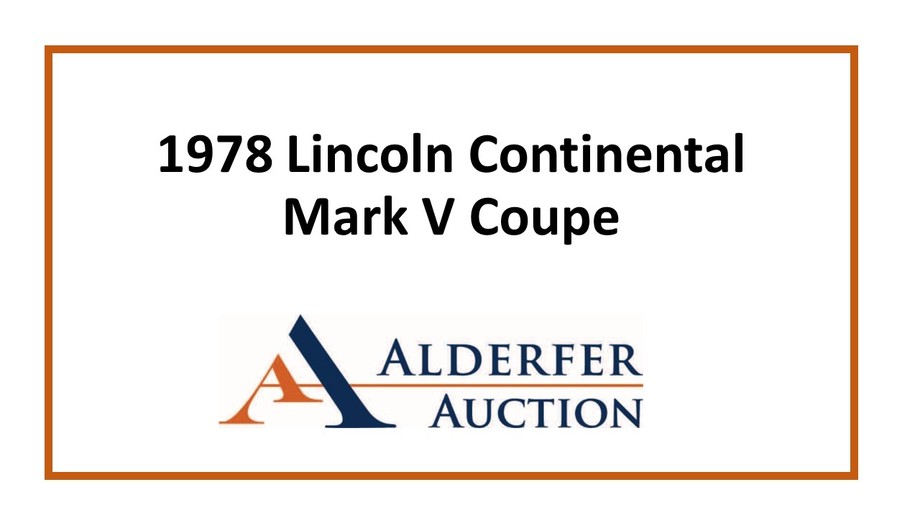 Image for Alderfer Simulcast- Fire Truck, Antique & Collector Car Auction: 6-5-18