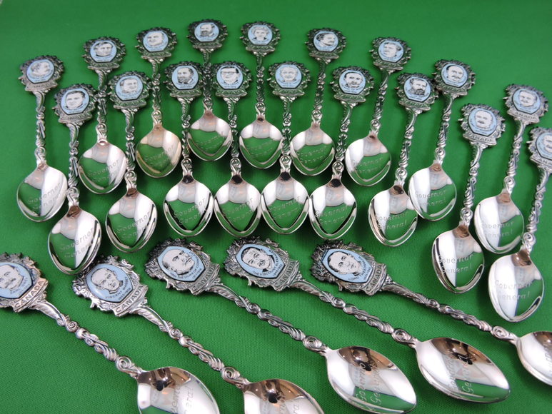 COLLECTOR SPOONS GOVERNOR GENERALS OF CANADA