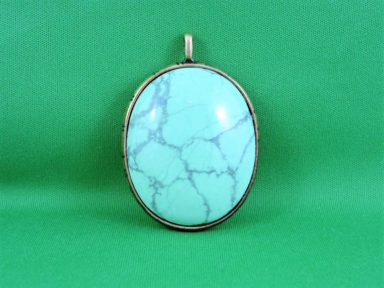 Blue Turquoise Pendant 