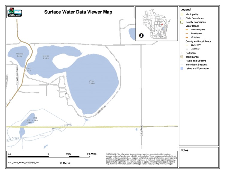 Image for Waterfront Lot on Pine Lake, Cloverleaf Lakes, Shawano County, WI