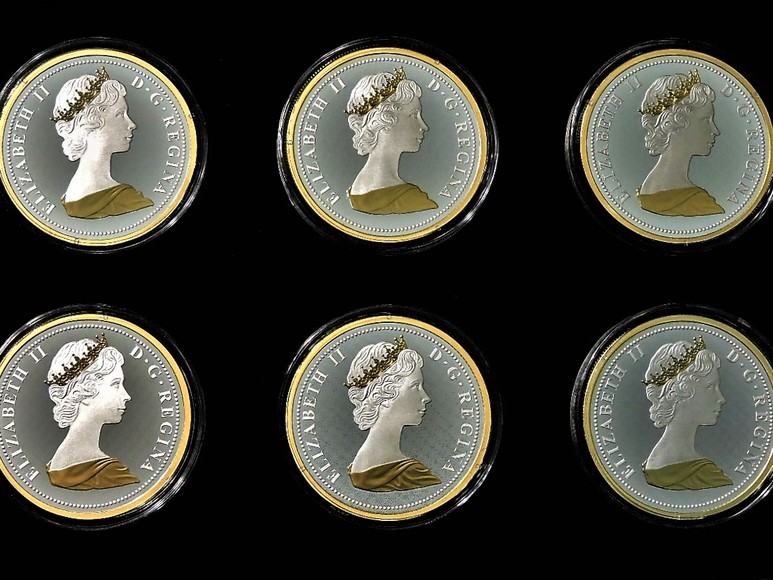 Image for GOLD SILVER 6-COINS BIG COIN SERIES ROYAL CANADIAN MINT