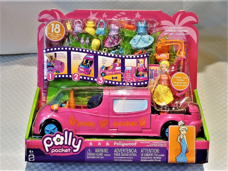 Image for POLLYWOOD POLLY POCKET LIMO-SCENE FASHION DOLL RARE
