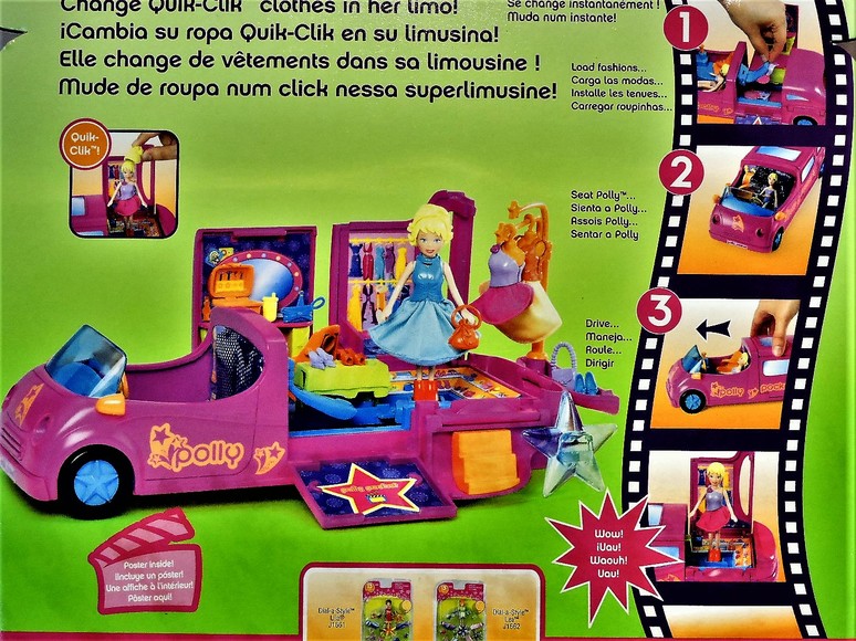 Image for POLLYWOOD POLLY POCKET LIMO-SCENE FASHION DOLL RARE