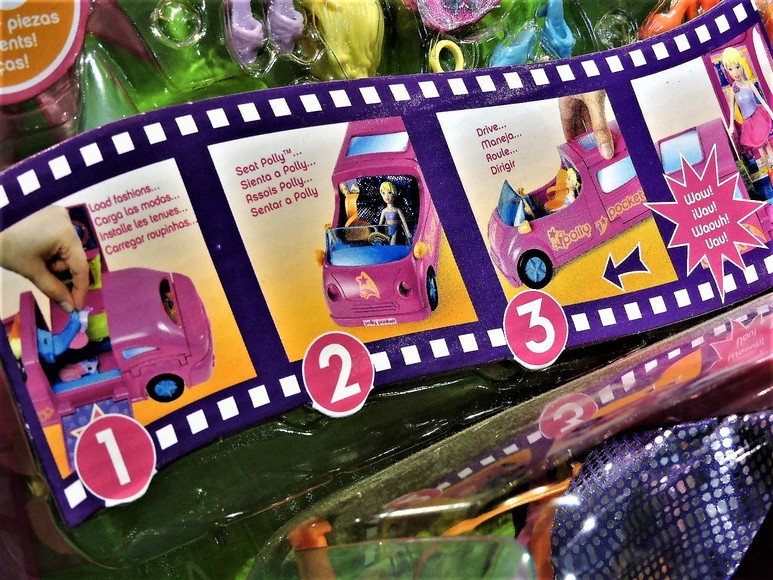 Image for POLLYWOOD POLLY POCKET LIMO-SCENE FASHION DOLL RARE