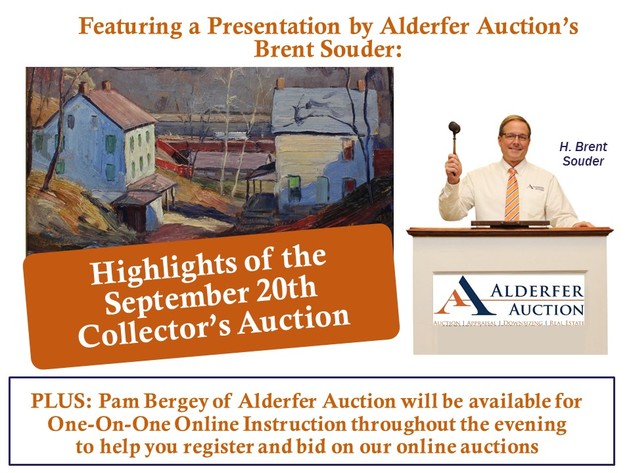Image for Sweets, Treats and Antiques - An Evening of Treasures at Alderfer Auction: 9-17-18