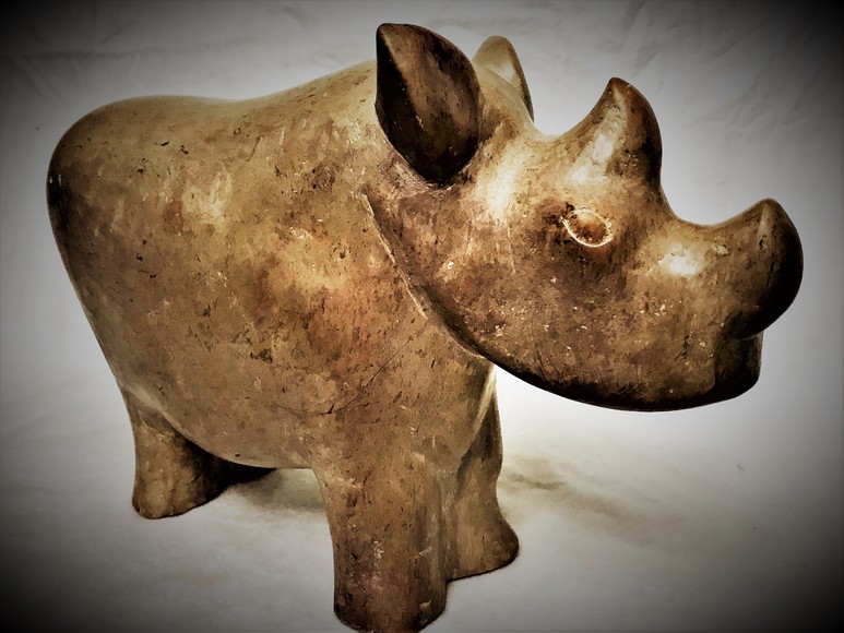 Image for BABY RHINO STONE SCULPTURE