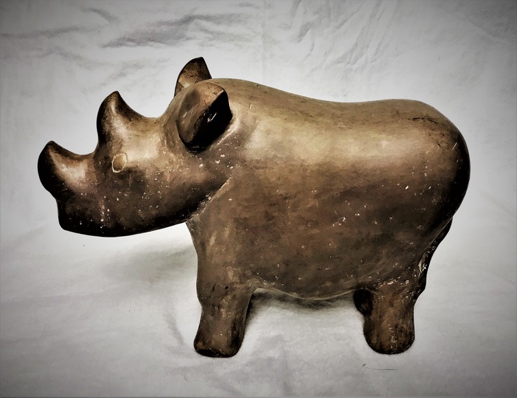 Image for BABY RHINO STONE SCULPTURE