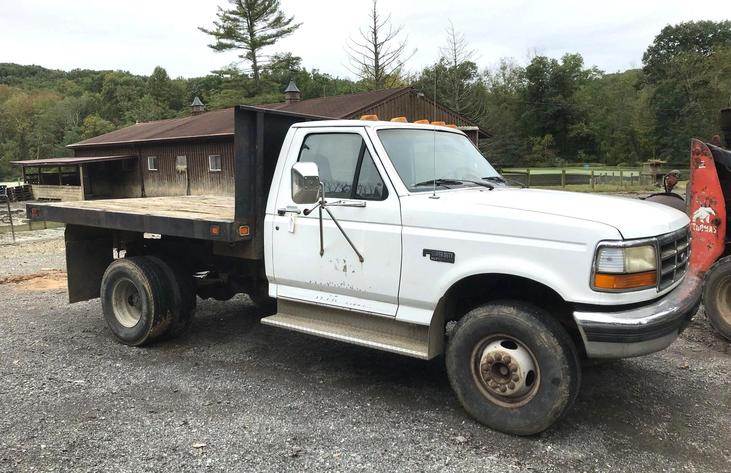 Image for Online Only - Water's Edge Farm Liquidation includes Case Excavator, Chevy Dump Truck, Ford F-450 Flatbed Truck, Stock Trailer, Skid Steer, Pallet Jacks, Stall Doors, Fuel Tank, Livestock & More - Green Lane, PA: 10-11-18