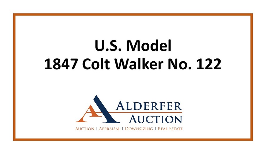 Image for Live and Online - Firearms, Accessories and Taxidermy Auction featuring an Original 1847 Colt Walker #122 attributed to C-Company of the Texas Rangers: 12-18-18