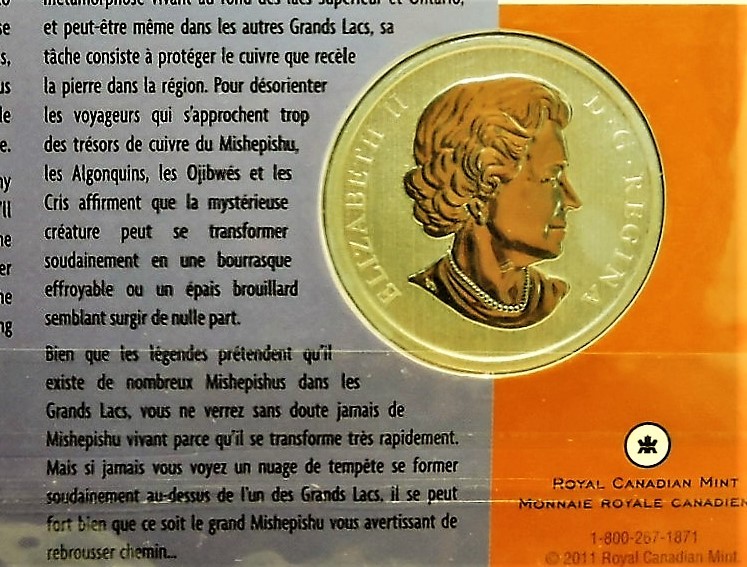 Image for MISHEPISHU MYSTERY ROYAL CANADIAN MINT 2011