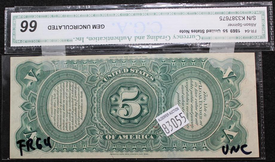 Image for Live and Online Coin and Currency Auction: 12-11-18