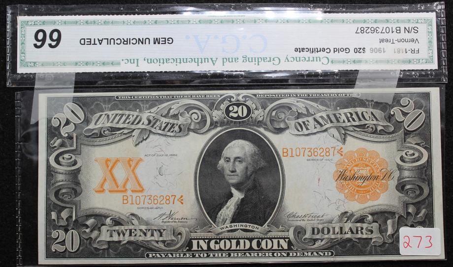 Image for Live and Online Coin and Currency Auction: 12-11-18