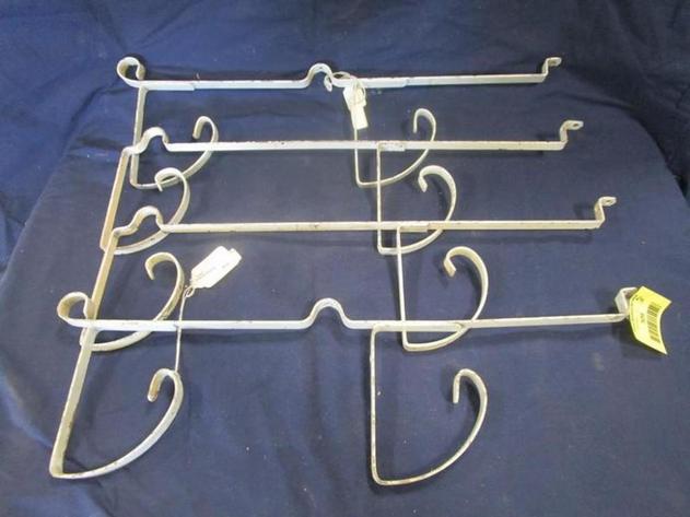 Image for (4) Vintage metal shelf brackets