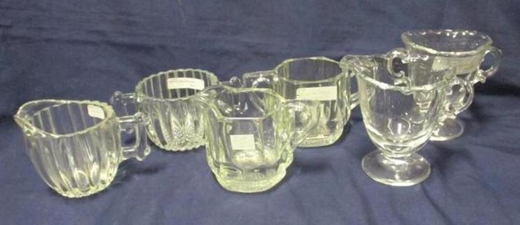Image for (3) Clear Glass Cream And Sugar Sets