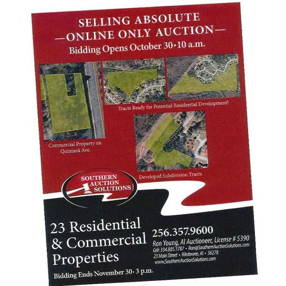 Image for Glenn Andrews Real Estate Holdings Absolute Auction Anniston, AL