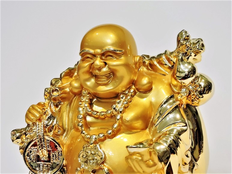 Image for BUDDHA!! THE GOLDEN LAUGHING BUDDHA LUCKY & HAPPINESS