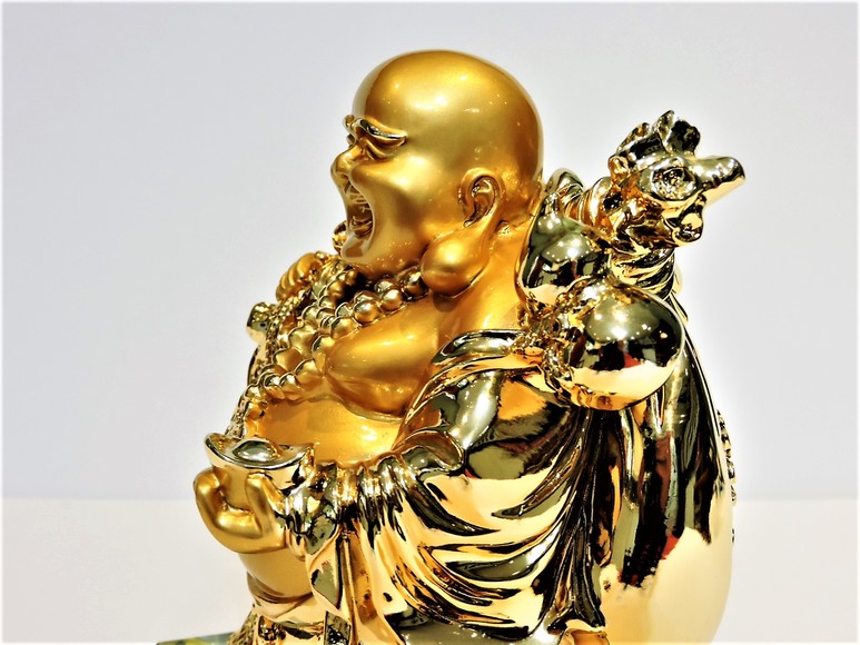 Image for BUDDHA!! THE GOLDEN LAUGHING BUDDHA LUCKY & HAPPINESS