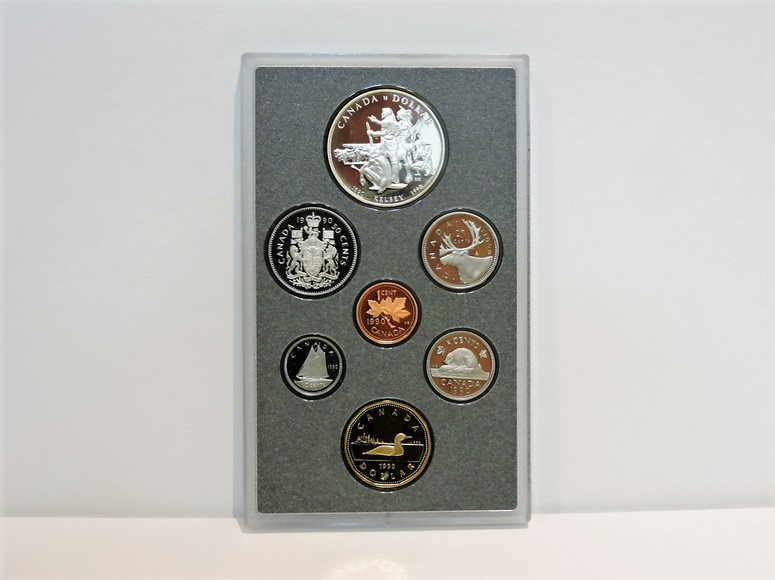 1990 Canada Proof Double Dollar Mint Set  - 300th Anniversary of Henry Kelsey into the Canadian West.  