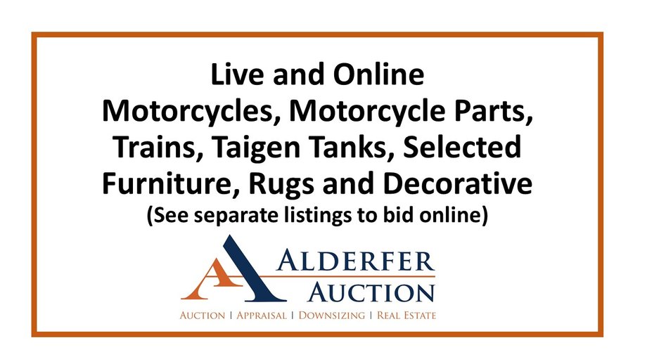 Image for Gallery Auction with Single Owner Brand Name Items, Tools, Motorcycles, Motorcycle Parts, Taigen Tanks and More: 3-28-19