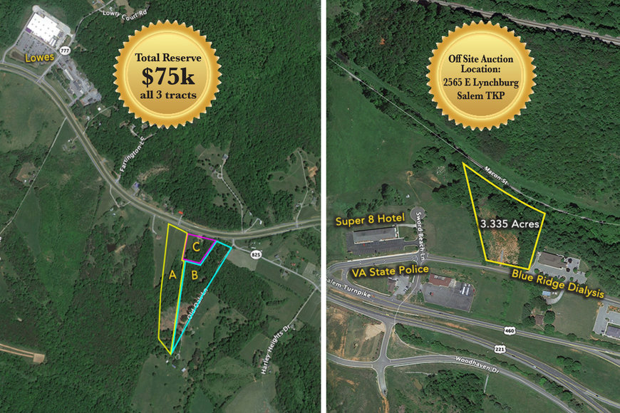 Real Estate Auction 4 Properties (Bedford County, VA)