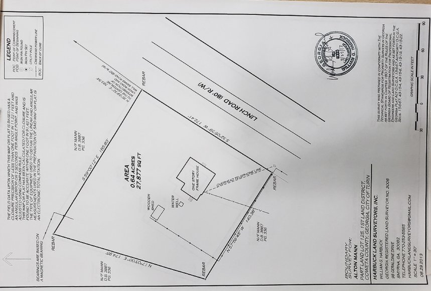 62.7± Acres at 243 Linch Rd., Senoia GA 30276 (Coweta County)