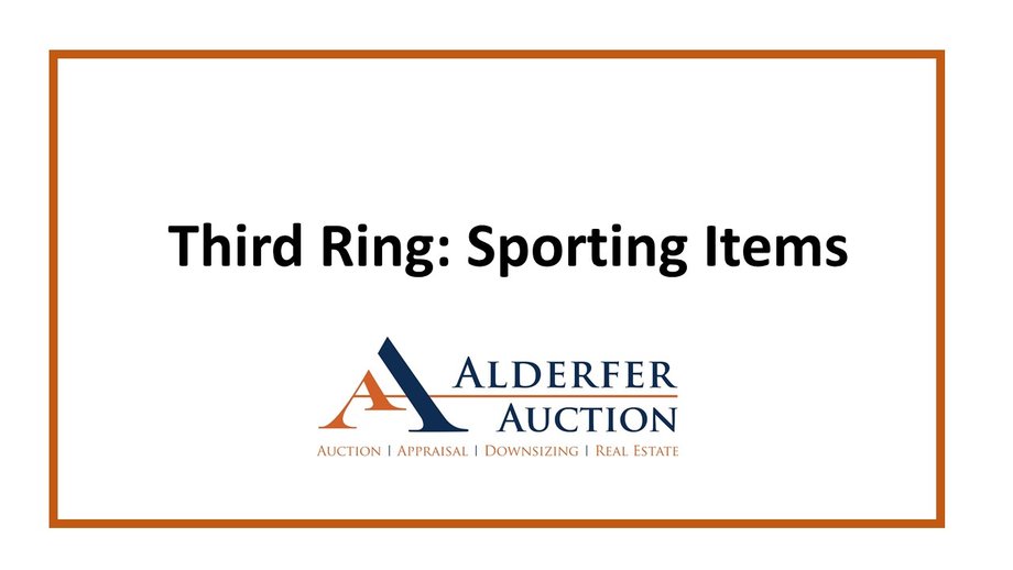 Image for Gallery Auction with Sports Memorabilia and Sporting Equipment: 9-12-19
