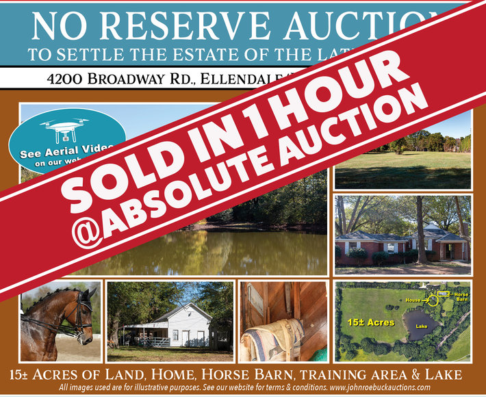 Image for Bob Page Estate ~ 4200 Broadway Rd, Ellendale/Bartlett, TN House & 15±Acres ~ No Reserve Auction