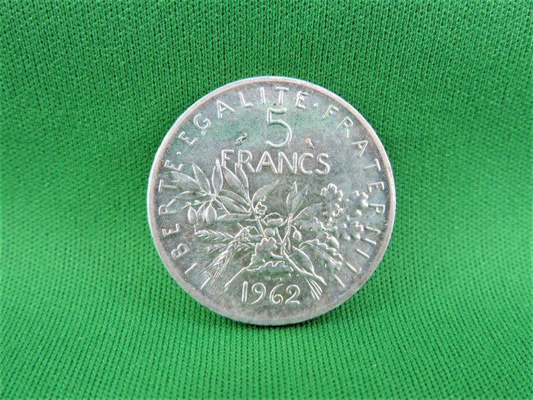 Image for France Coinage 1962 5 Francs