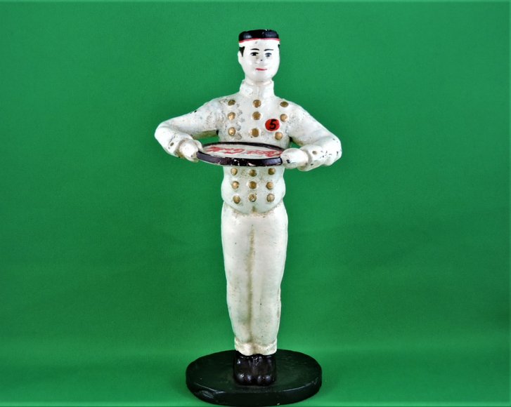 Image for COCA COLA BUTLER WITH TRAY - CAST IRON - RARE
