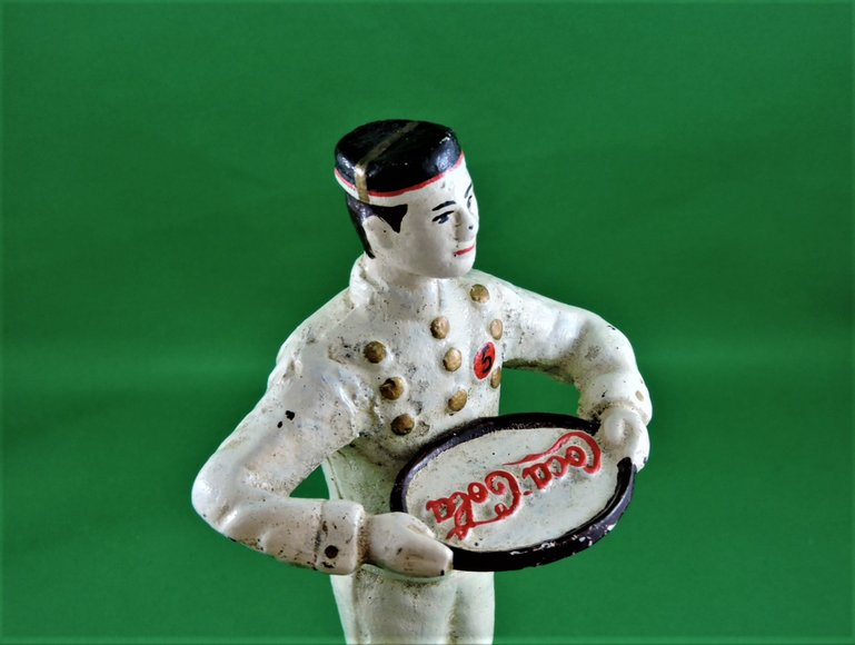 Image for COCA COLA BUTLER WITH TRAY - CAST IRON - RARE