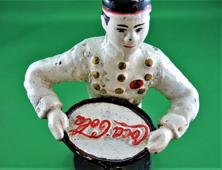 Image for COCA COLA BUTLER WITH TRAY - CAST IRON - RARE