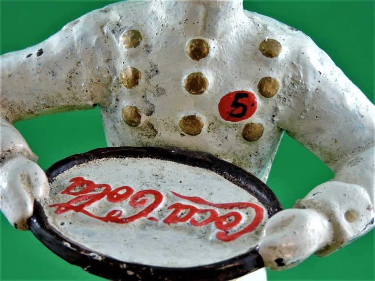 Image for COCA COLA BUTLER WITH TRAY - CAST IRON - RARE